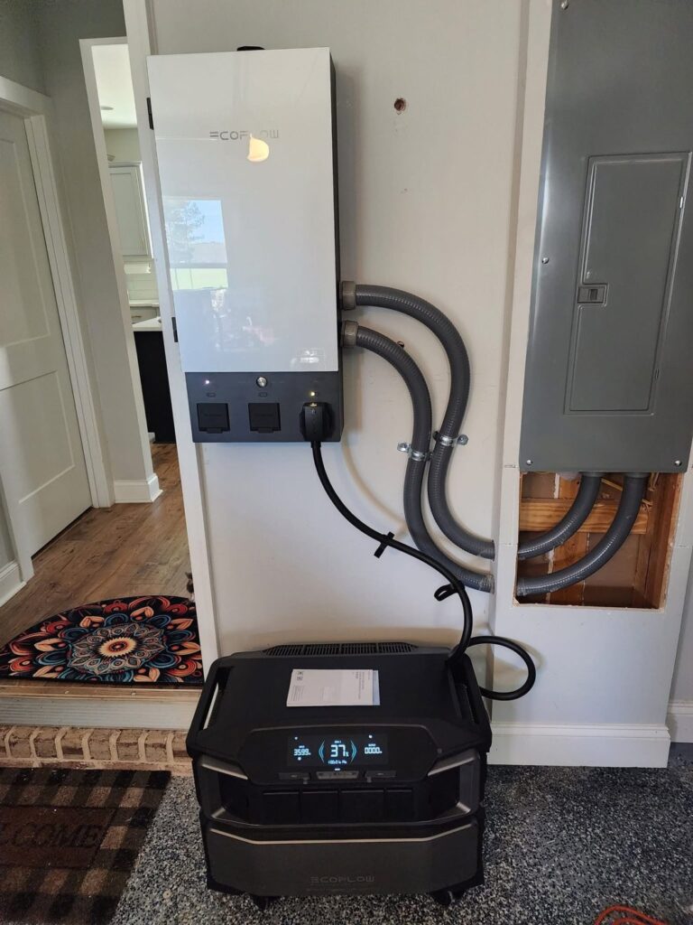 EcoFlow Smart Home Panel 2 wired to the main panel with a Delta Pro Ultra battery